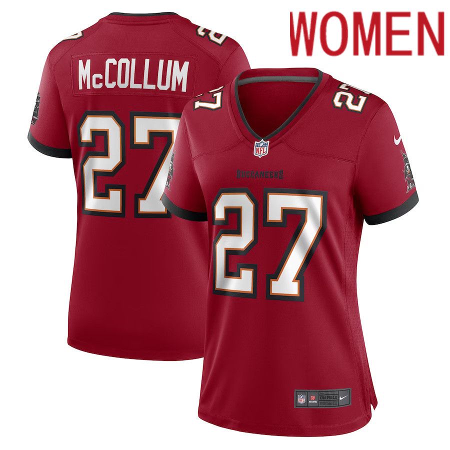 Women Tampa Bay Buccaneers #27 Zyon McCollum Nike Red Game Player NFL Jersey->women nfl jersey->Women Jersey